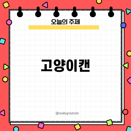 고양이캔으로 기호성 높이기