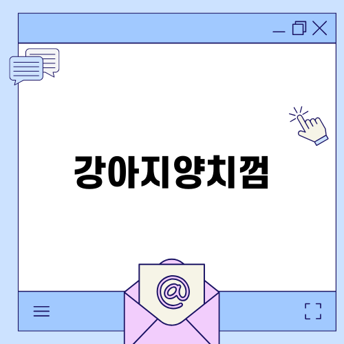 강아지양치껌으로 구강 관리 쉽게 하기