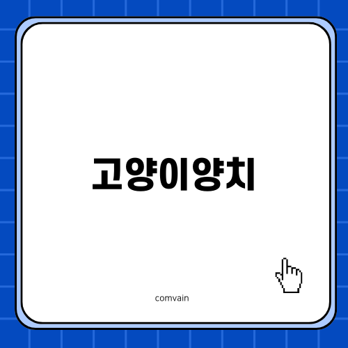 고양이양치로 건강한 치아 만들기